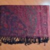 lenço pashimina indiana estampa paisley com franjas viscose dupla face