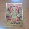 folha laminada dourada decorativa de Ganesha by India