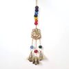 Sino dos ventos de metal com símbolo de Ganesha e 7 chakras