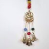 Sino dos ventos de metal com símbolo de Ganesha e 7 chakras