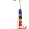 Sino dos ventos de metal com símbolo de elefante e 7 chakras