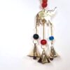 Sino dos ventos de metal com símbolo de elefante e 7 chakras