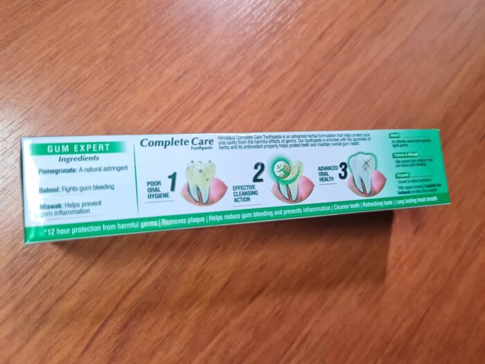 Himalaya creme dental cuidado completo neem, miswak & triphala 80g