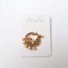 piercing indiano ou anel de nariz para festas indianas dourado e pedras