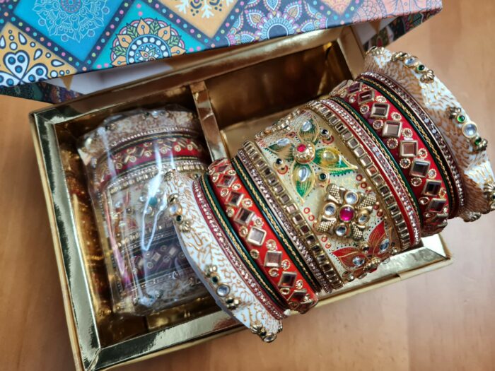 Chooda conjunto de pulseiras luxuosas para noivas em casamentos hindus