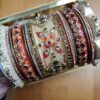 Chooda conjunto de pulseiras luxuosas para noivas em casamentos hindus
