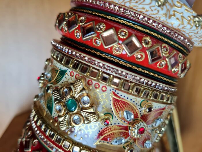 Chooda conjunto de pulseiras luxuosas para noivas em casamentos hindus