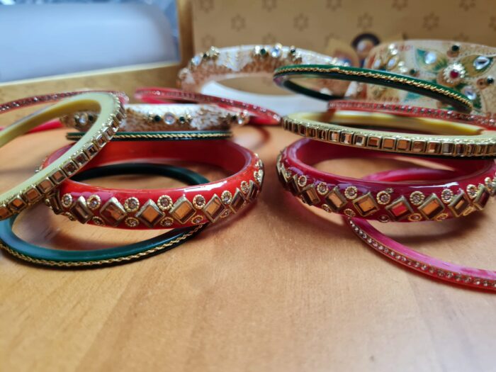 Chooda conjunto de pulseiras luxuosas para noivas em casamentos hindus