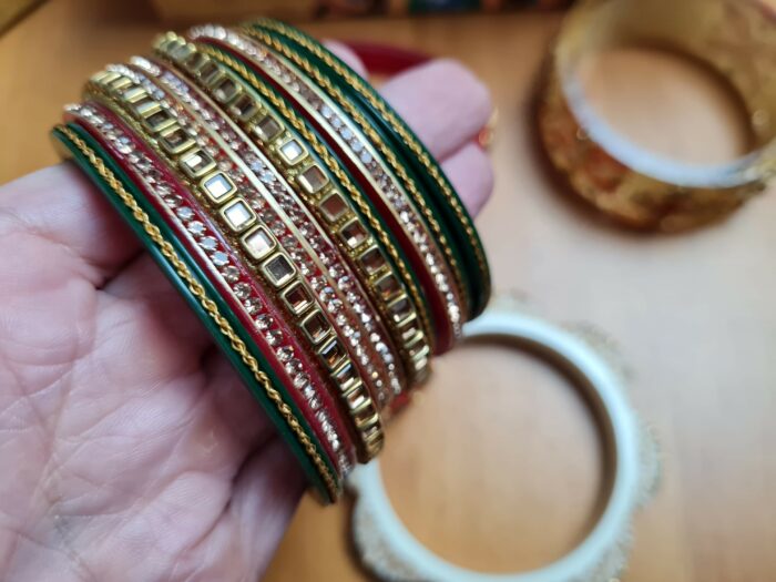 Chooda conjunto de pulseiras luxuosas para noivas em casamentos hindus
