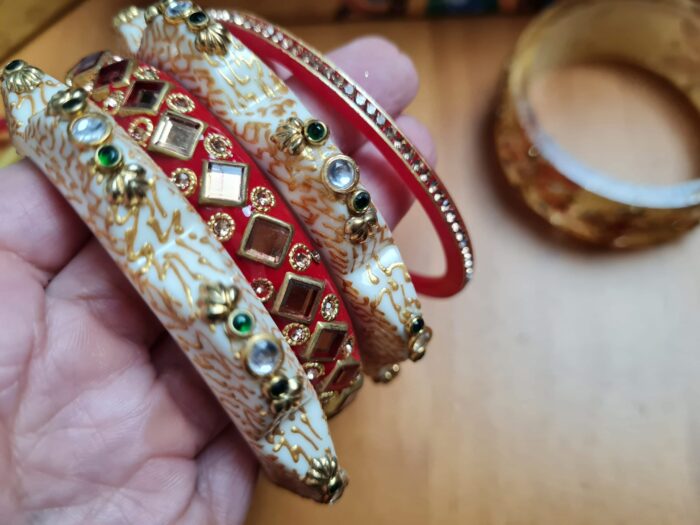 Chooda conjunto de pulseiras luxuosas para noivas em casamentos hindus