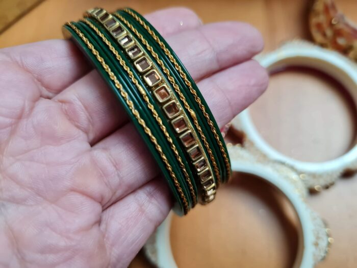 Chooda conjunto de pulseiras luxuosas para noivas em casamentos hindus