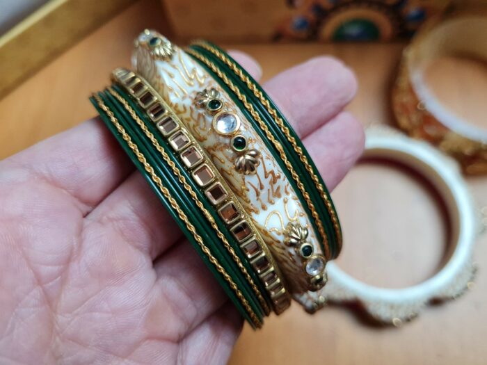 Chooda conjunto de pulseiras luxuosas para noivas em casamentos hindus