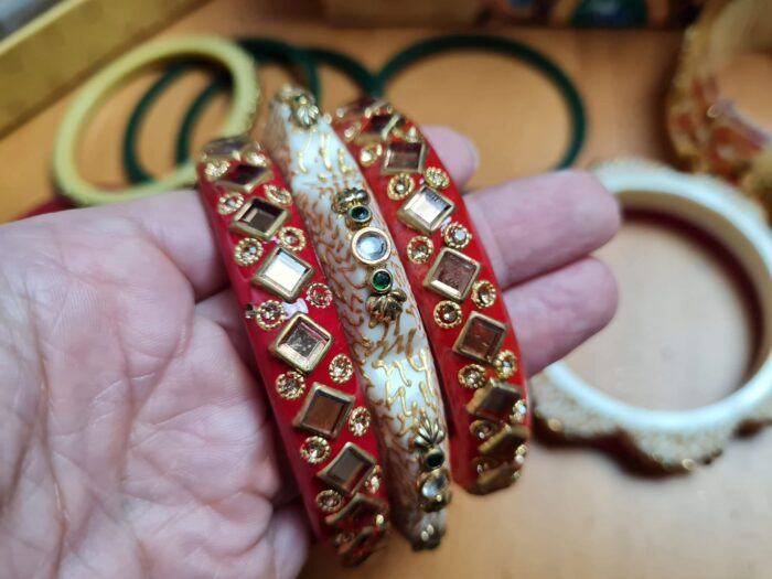 Chooda conjunto de pulseiras luxuosas para noivas em casamentos hindus