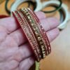 Chooda conjunto de pulseiras luxuosas para noivas em casamentos hindus