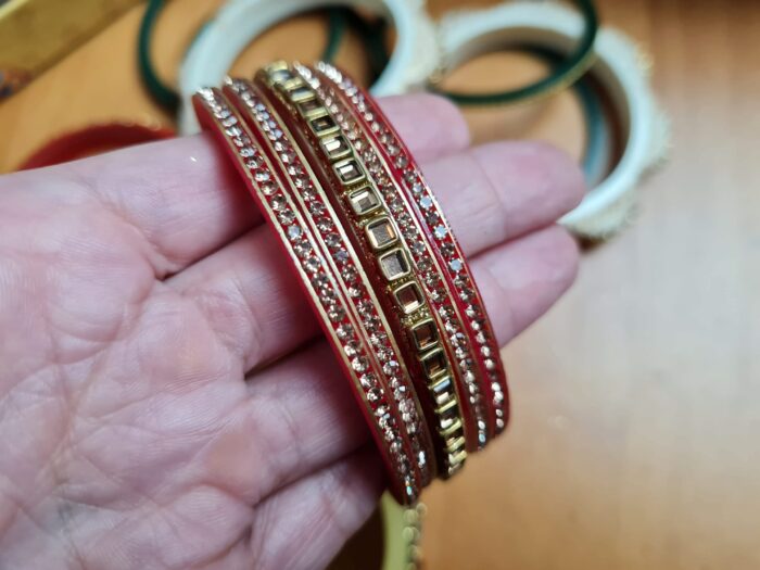 Chooda conjunto de pulseiras luxuosas para noivas em casamentos hindus