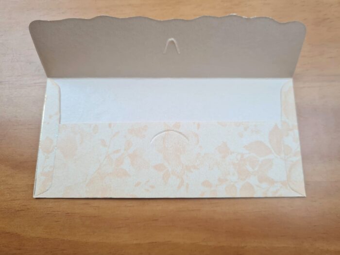 20230331_210623 Envelope indiano de luxo estampa de arabescos salmão e dourado
