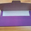 Envelope indiano de luxo estampa de pavões roxo