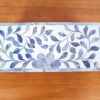 Caixa indiana decorativa com tampo floral azulejado 23cm