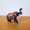elefante decorativo indiano de metal com esmaltação (cloisonné) P (7cm de altura)