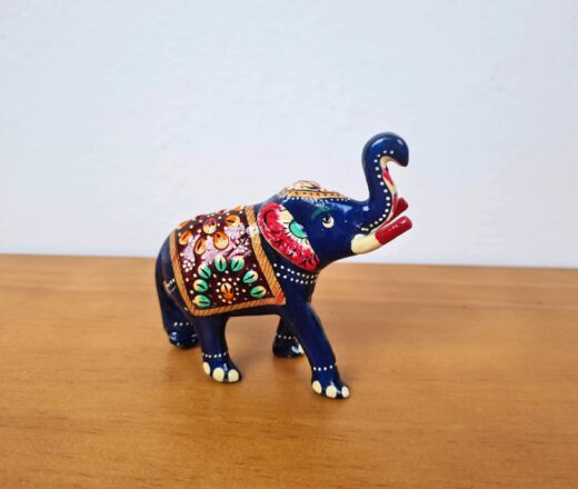elefante decorativo indiano de metal com esmaltação (cloisonné) P (7cm de altura)