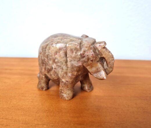 elefante de pedra miniatura indiano esculpido 6cm