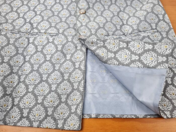 Conjunto noivo indiano 3 peças (e lindo colete Jacquard estampa clássica)