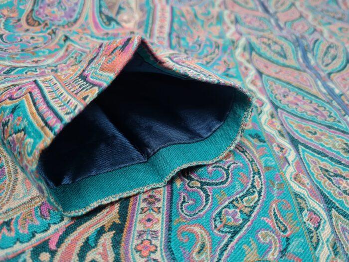 20230407_175450 Jodhpuri Suit Majestic Paisley paletó indiano estampado verde e color