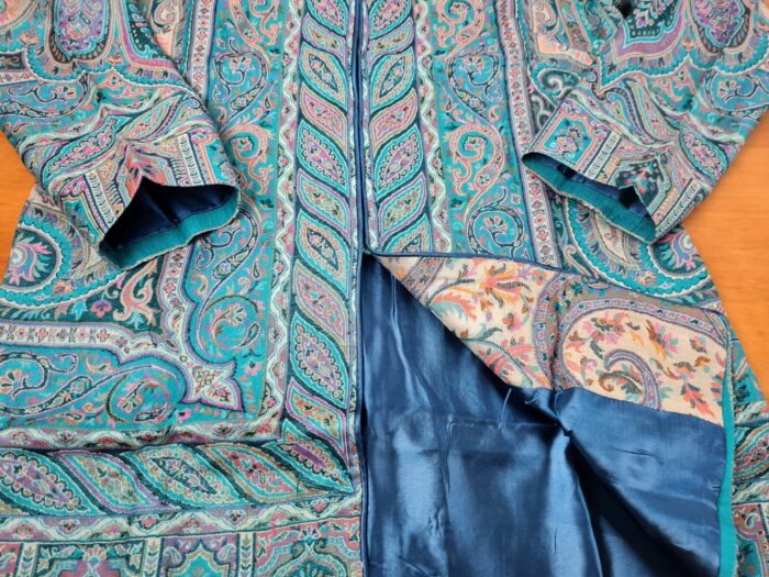 20230407_175459 Jodhpuri Suit Majestic Paisley paletó indiano estampado verde e color