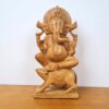 Estátua de Ganesha em madeira esculpido na Índia 21c,m