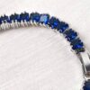 Pulseira Riviera Safira Royal Blue 16ct – Prata 925 Banhado