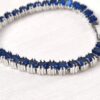 Pulseira Riviera Safira Royal Blue 16ct – Prata 925 Banhado