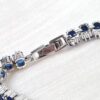 Pulseira Riviera Safira Royal Blue 16ct – Prata 925 Banhado
