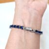 Pulseira Riviera Safira Royal Blue 16ct – Prata 925 Banhado