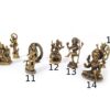 Miniaturas de Deidades Hindus em bronze 3x2cm