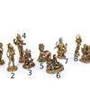 Miniaturas de Deidades Hindus em bronze 3x2cm