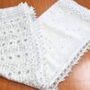 20230418_194122 Sari indiano de seda luxuoso branco com prateado bordado e pedrinhas