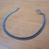 TORNOZELEIRA INDIANA SLIM -metal prateado envelhecido