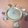 Pooja Thali prato para Puja com 10 peças 28cm