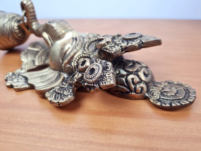 Sino de porta de metal brass do Deus Ganesha 24cm