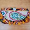 20230522_130403 Bolsa banjara bordada patchwork com tassel laranja e coloridos