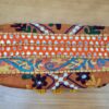 20230522_131006 Bolsa indiana Banjara 100% bordada a mão laranja e coloridos