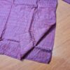 Kurta de algodão (bata masculina longa) quadriculada vinho