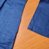 Kurta de algodão (bata masculina longa) azul com bordados