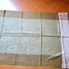 20250308_140047 Pashimina indiana de cashmere estampa paisleys tons de creme e verde