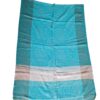 Pashimina indiana de cashmere estampa paisleys tons de creme e azul claro