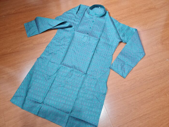 Kurta masculina (bata masculina indiana longa), especial para festas indianas, para usar com calça por baixo. Tamanho 40, médio, verde
