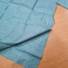 Kurta de algodão (bata masculina longa) quadriculada verde