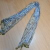 Echarpe indiana algodão com viscose dupla face estampa de arabescos tons terrosos e tons frios