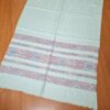 Pashimina indiana de cashmere estampa geométrica e floral verde bebê