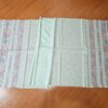 Pashimina indiana de cashmere estampa geométrica e floral verde bebê